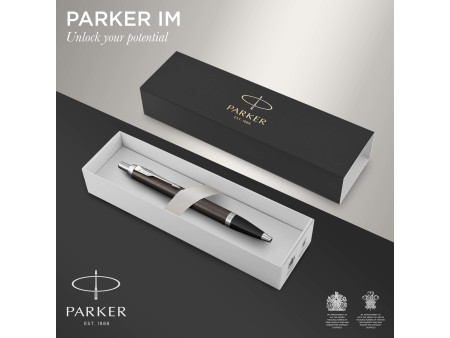 PARKER Stylo à bille rétractable IM Espresso Intense C.T.