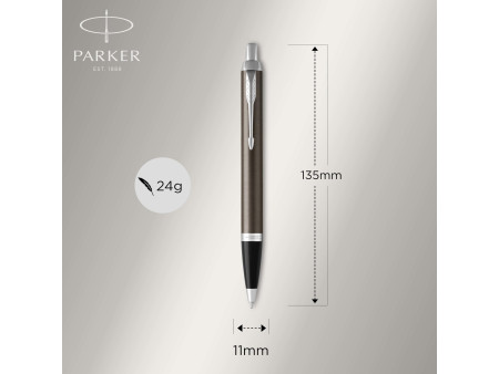 PARKER Stylo à bille rétractable IM Espresso Intense C.T.