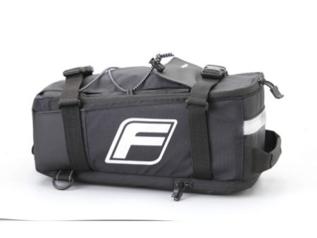 FISCHER Sac pour porte-bagage de vélo 2 en 1, noir