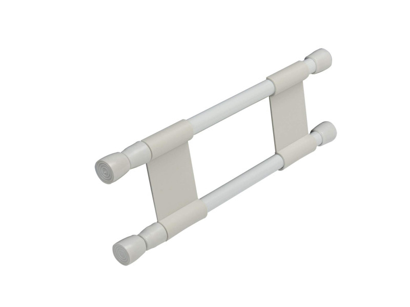 cartrend Barre de maintien double, longueur : 250 - 430 mm