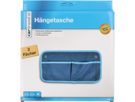 cartrend Organiseur à suspendre, en polyester, 2 poches