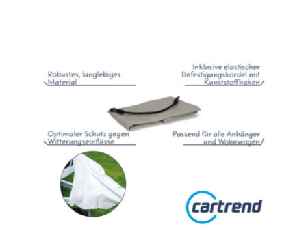 cartrend Housse pour timon, en plastique, gris