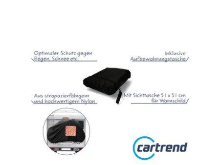 cartrend Housse de protection de vélo pour camping-car, noir