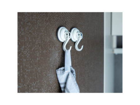 cartrend Crochet à ventouse, capacité de charge: 2 kg, blanc