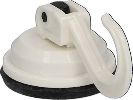 cartrend Crochet à ventouse, capacité de charge: 4 kg, blanc
