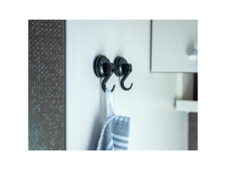 cartrend Crochet à ventouse, capacité de charge: 6 kg, noir