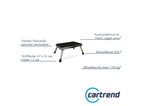 cartrend Marche-pied simple, avec poignée de transport