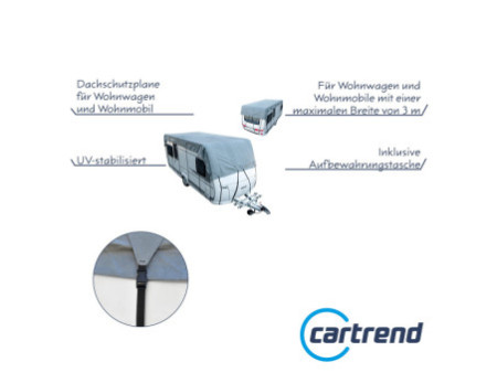 cartrend Bâche de protection de toit, (l)3,0 x (L)5,5 m