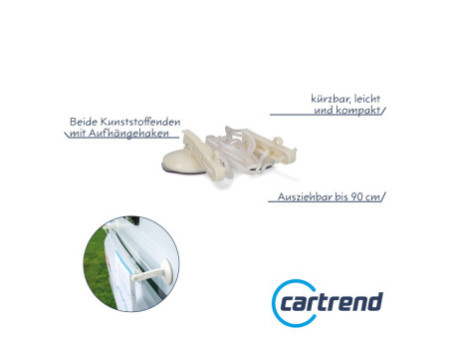 cartrend Séchoir à linge Caravan, en plastique, blanc