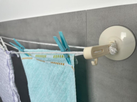 cartrend Séchoir à linge Caravan, en plastique, blanc