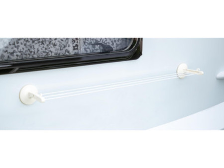 cartrend Séchoir à linge Caravan, en plastique, blanc