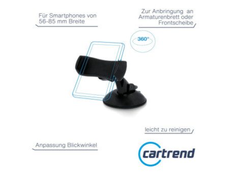 cartrend Support de smartphone pour voiture, noir