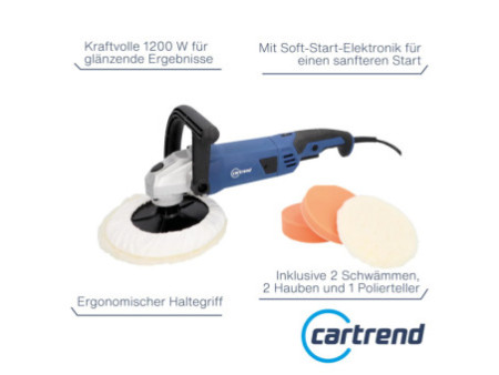 cartrend Polisseuse pour véhicule Pro, 1.200 watts