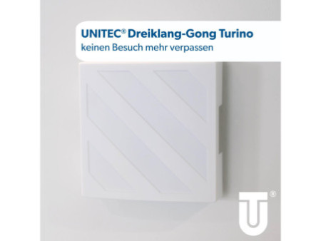 uniTEC Gong à trois tons Turino, blanc