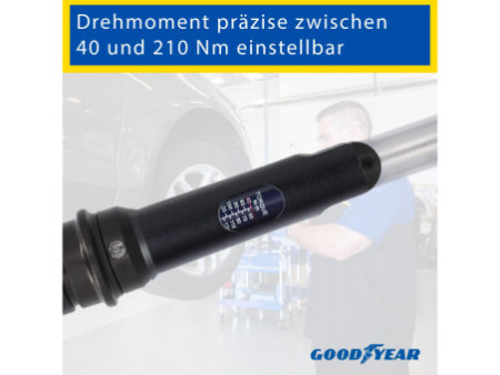 GOODYEAR Kit de changement de roue de voiture, 6 pièces