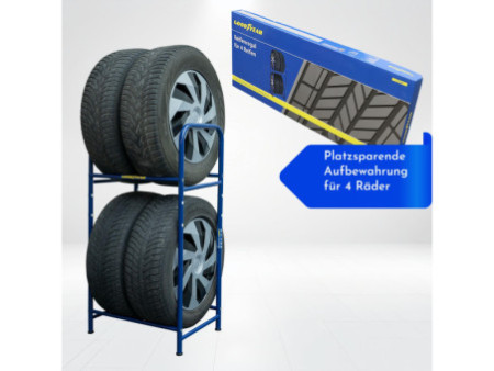 GOODYEAR Rayonnage pour pneus de voiture, pour 4 pneus, bleu