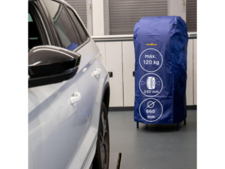 GOODYEAR Rayonnage pour pneus de voiture, pour 4 pneus, bleu