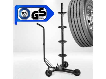 GOODYEAR Support de rangement mobile pour 4 pneus/roues
