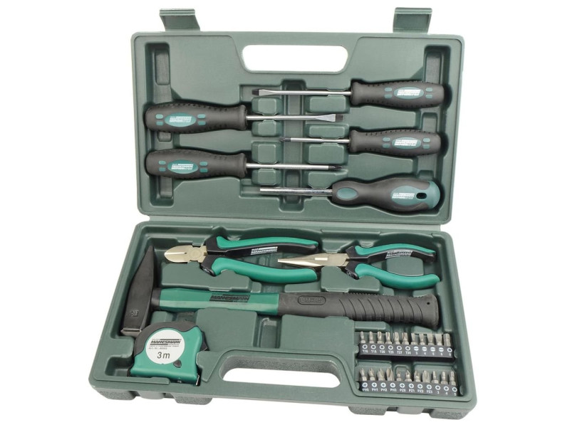 BRÜDER MANNESMANN Ensemble d'outils, 31 pièces, en coffret