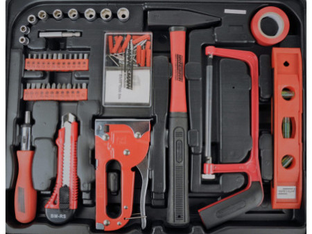 BRÜDER MANNESMANN Jeu d'outils, 60 pièces, coffret