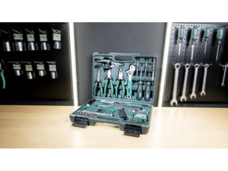 BRÜDER MANNESMANN Jeu d'outils, 74 pièces, dans un coffret