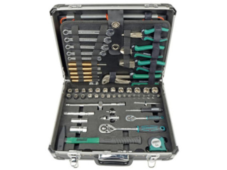 BRÜDER MANNESMANN Malette à outils, 160 pièces, coffre alu