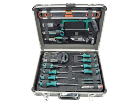 BRÜDER MANNESMANN Malette à outils, 160 pièces, coffre alu