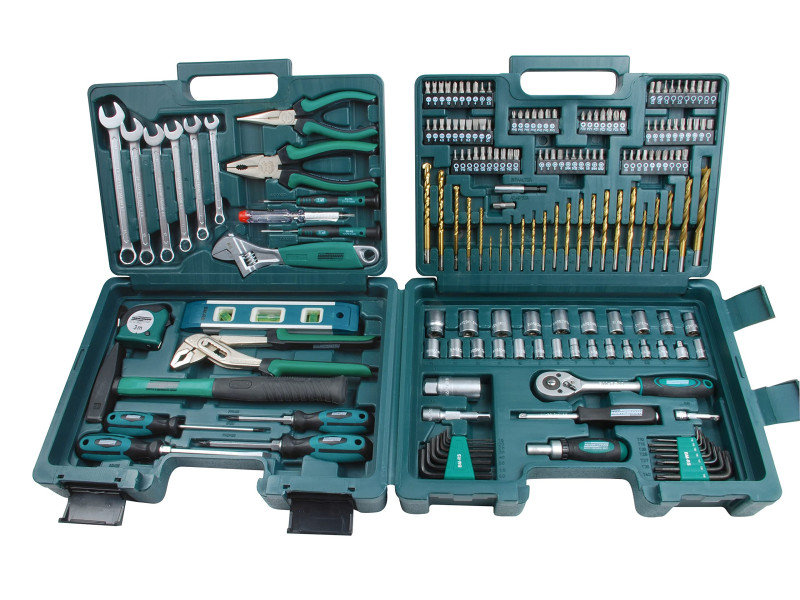 BRÜDER MANNESMANN Jeu d'outils, 176 pièces, coffre à outils