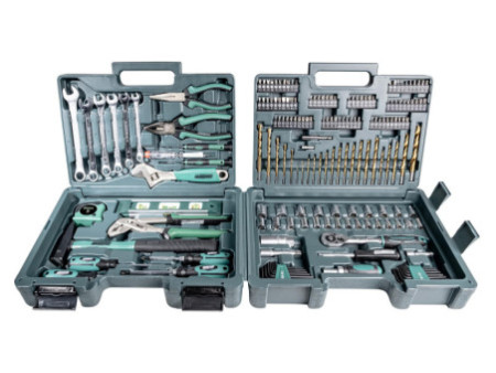 BRÜDER MANNESMANN Jeu d'outils, 176 pièces, coffre à outils