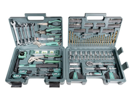 BRÜDER MANNESMANN Jeu d'outils, 176 pièces, coffre à outils