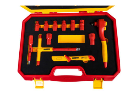 BRÜDER MANNESMANN Boîte à outils VDE, 24 pièces, en coffret