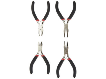 BRÜDER MANNESMANN Kit de pinces pour électronique, 4 pièces