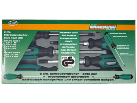 BRÜDER MANNESMANN Kit de tournevis, 6 pièces
