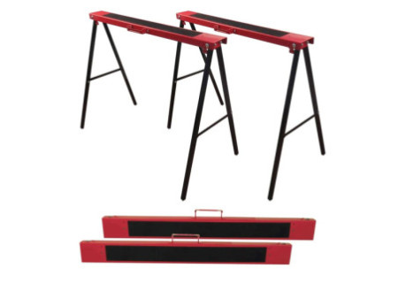 BRÜDER MANNESMANN Kit de tréteaux pliants, 2 pièces