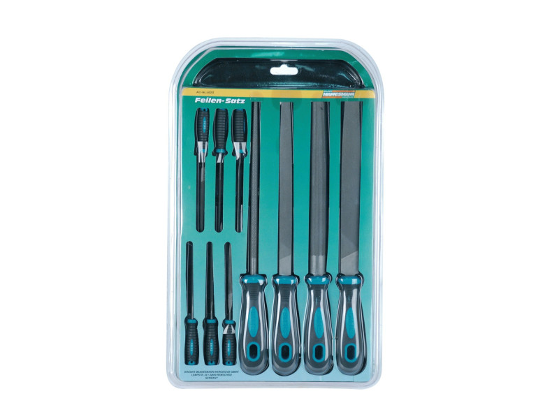 BRÜDER MANNESMANN Kit de limes d'atelier, 10 pièces, blister