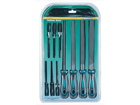 BRÜDER MANNESMANN Kit de limes d'atelier, 10 pièces, blister