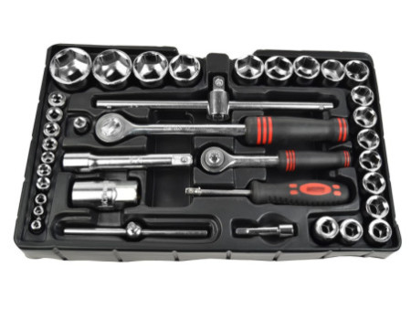 BRÜDER MANNESMANN Jeu d'outils, 155 pièces, caisse à outils