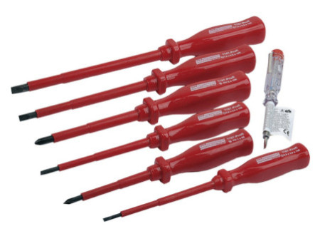 BRÜDER MANNESMANN Kit de tournevis VDE, 7 pièces