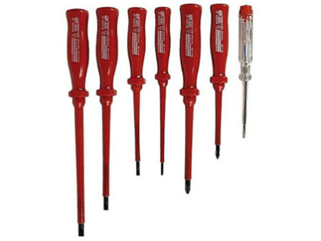 BRÜDER MANNESMANN Kit de tournevis VDE, 7 pièces