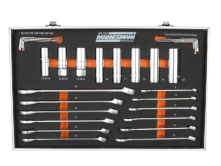 BRÜDER MANNESMANN Coffret à clés et douilles, 232 pièces