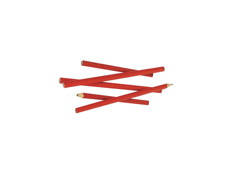 BRÜDER MANNESMANN Crayon de charpentier, oval, rouge, 180 mm