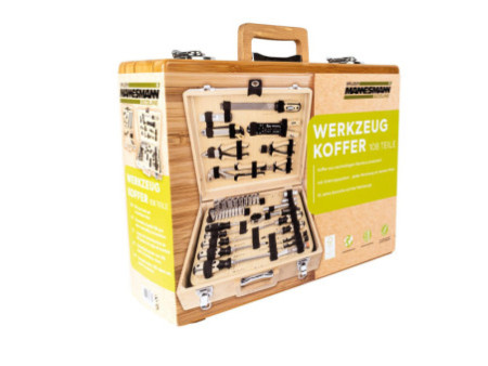 BRÜDER MANNESMANN Jeu d'outils ECOLINE, mallette, 108 pièces