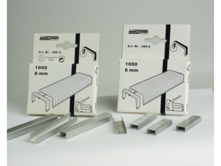 BRÜDER MANNESMANN Agrafe, 10 mm, galvanisé, 1.000 pièces