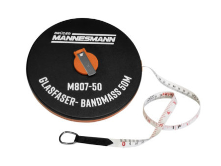 BRÜDER MANNESMANN Décamètre, ruban fibre de verre, 30 m