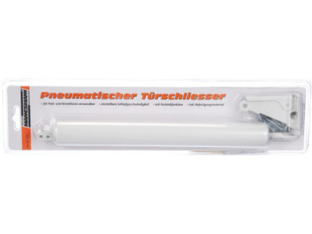 BRÜDER MANNESMANN Ferme-porte pneumatique, blanc
