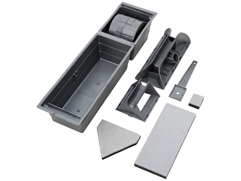 BRÜDER MANNESMANN Kit de peintre, 9 pièces, gris