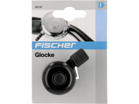 FISCHER Sonnette pour guidon de vélo, couleur: noir / argent