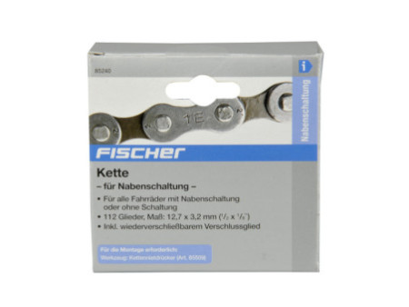 FISCHER Chaîne de vélo 1/2' x 1/8' (12,7 x 3,2 mm)