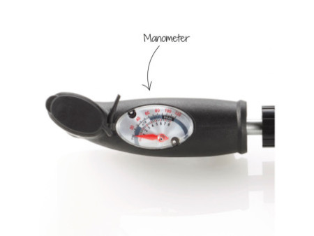 FISCHER Mini pompe à air pour vélo, en aluminium, (H) 295 mm