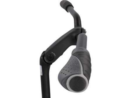 FISCHER Poignées de guidon pour vélo 'Trio', gris/noir